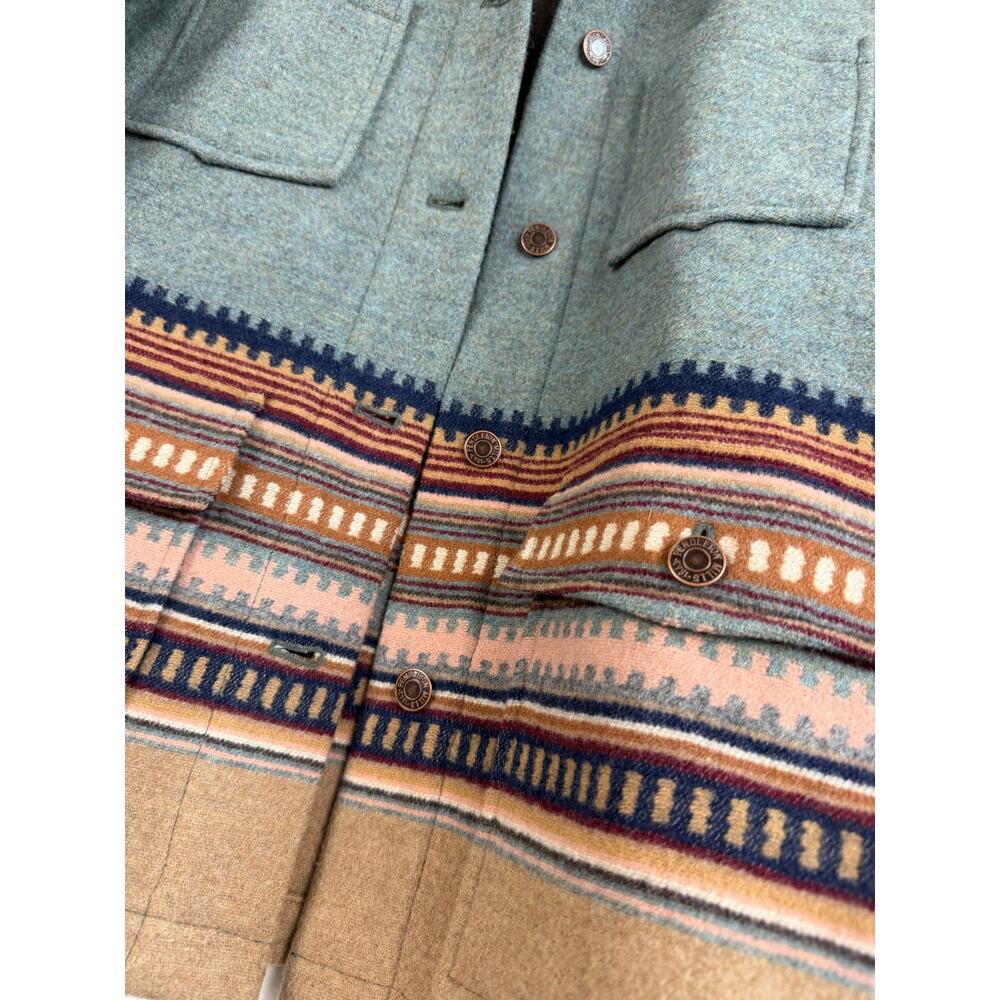 Pendleton Aztec Wool Native Blanket Jacket Womens Small Western Horizons - Picture 6 of 7